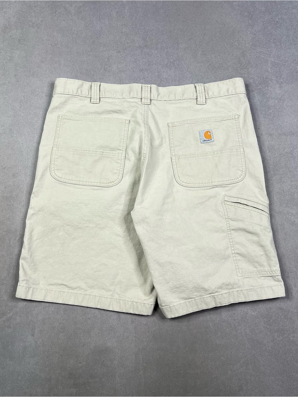 Carhartt Men’s Cream Utility Cargo Shorts